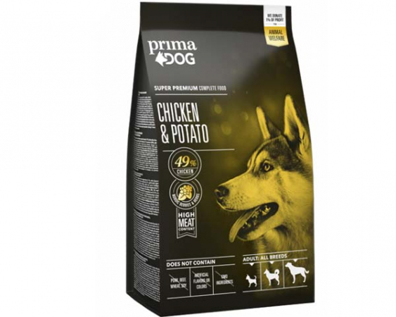 Prima Dog Kyckling & Potatis 25/15 12 kg i gruppen Foder m.m / Prima Dog - Kvalitetsfoder fr alla hundar hos PAW of Sweden AB (10003)